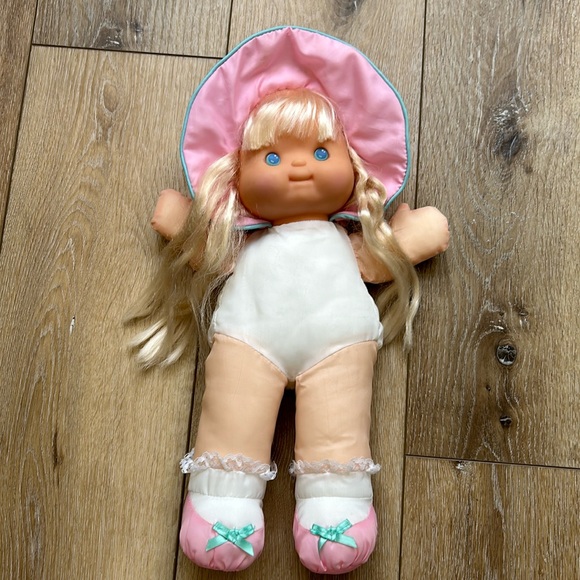 Vintage Fisher Price Puffalump Kids Blue Blonde Hair Eyed Baby Doll Plus… - Picture 1 of 9